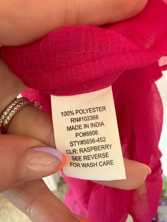 Club Z Collection Sheer Ruffled Coverup - Picture 6 of 7